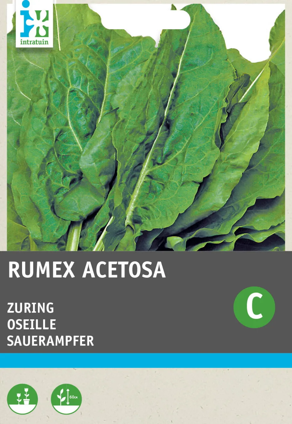 Intratuin Sauerampfer (Rumex acetosa) Samen| Gemüsesamen|Saatgut