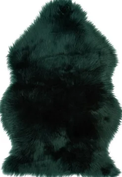 Intratuin Schaffell-Imitat dunkelgrün 58 x 90 cm| Tier- & Schaffelle