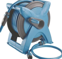 Intratuin Schlauchtrommel mit Gartenschlauch 20 m blau| Gießen & Bewässerung|Gartenschläuche