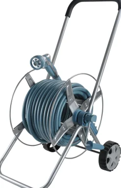 Intratuin Schlauchwagen Komplett-Set blau 25 m| Gießen & Bewässerung|Gartenschläuche