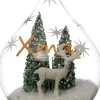 Intratuin Schneekugel transparent mit Beleuchtung D 12,5 H 16 cm| Weihnachtsfiguren & -Objekte
