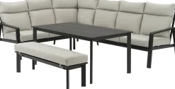 Intratuin 6-Sitzer Loungeset Marseille Aluminium anthrazit| Lounge-Sets|Lounge-Sets