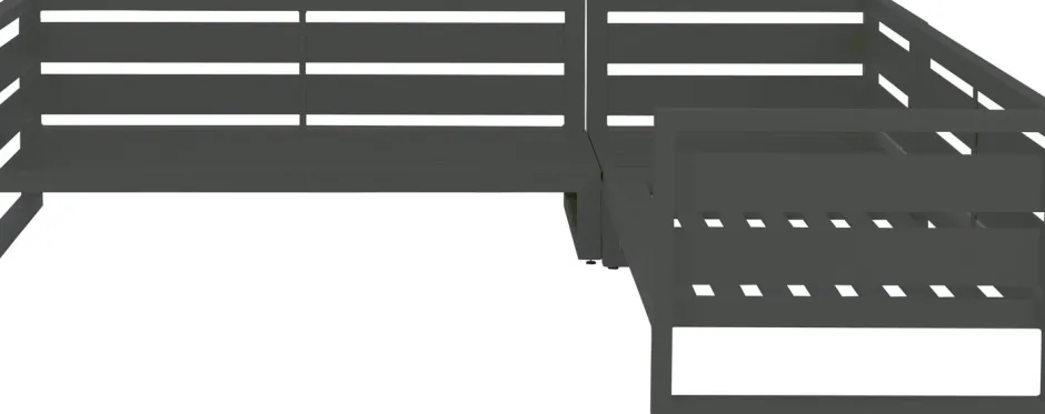 Intratuin 4-Sitzer Loungeset Ecke Norma Aluminium anthrazit| Loungesofas|Loungesofas