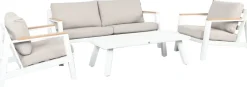 Intratuin 4-Sitzer Lounge-Set Clara weiß| Lounge-Sets|Lounge-Sets