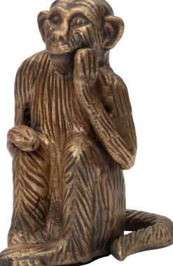 Intratuin Skulptur Affe Jip gold 13 x 9 x 17 cm| Dekofiguren & -Objekte