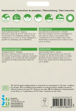 Intratuin Snackgurke (Cucumus sativus 'Iznik F1') Samen| Gemüsesamen|Saatgut