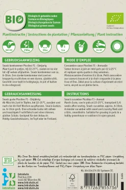 Intratuin Snackgurke (Cucumis sativus 'Picolino') (BIO) Samen| Gemüsesamen|Saatgut