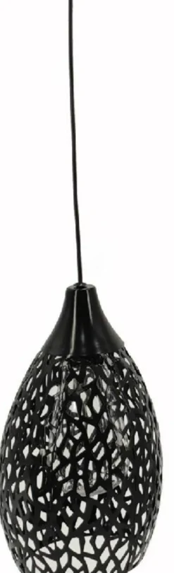 Intratuin Solarleuchte Peking schwarz D 13 H 65 cm| Solar Gartenleuchten|Außenleuchten Hängend