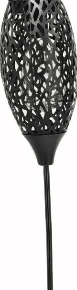 Intratuin Solarleuchte Seoul schwarz D 11 H 94 cm| Gartenstecker|Solar Gartenleuchten