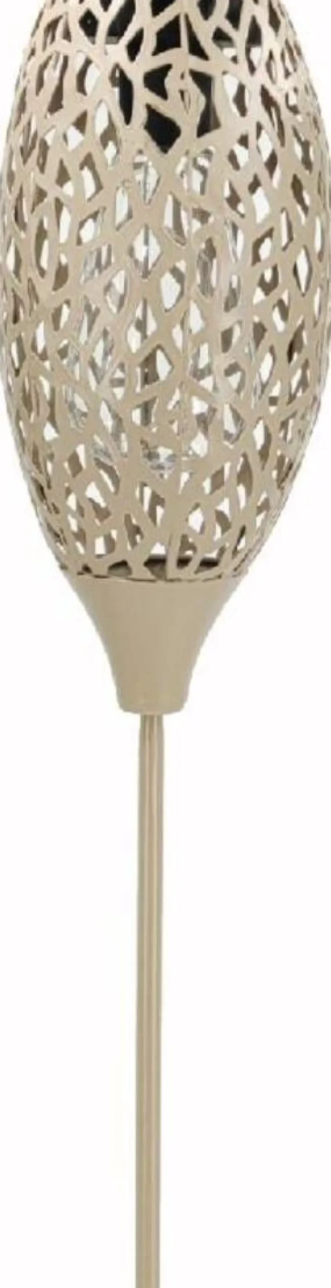 Intratuin Solarleuchte Seoul beige D 11 H 94 cm| Gartenstecker|Solar Gartenleuchten