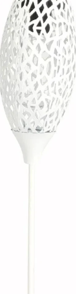 Intratuin Solarleuchte Seoul weiß D 11 H 94 cm| Gartenstecker|Solar Gartenleuchten