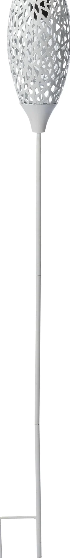 Intratuin Solarleuchte Seoul weiß D 11 H 94 cm| Gartenstecker|Solar Gartenleuchten