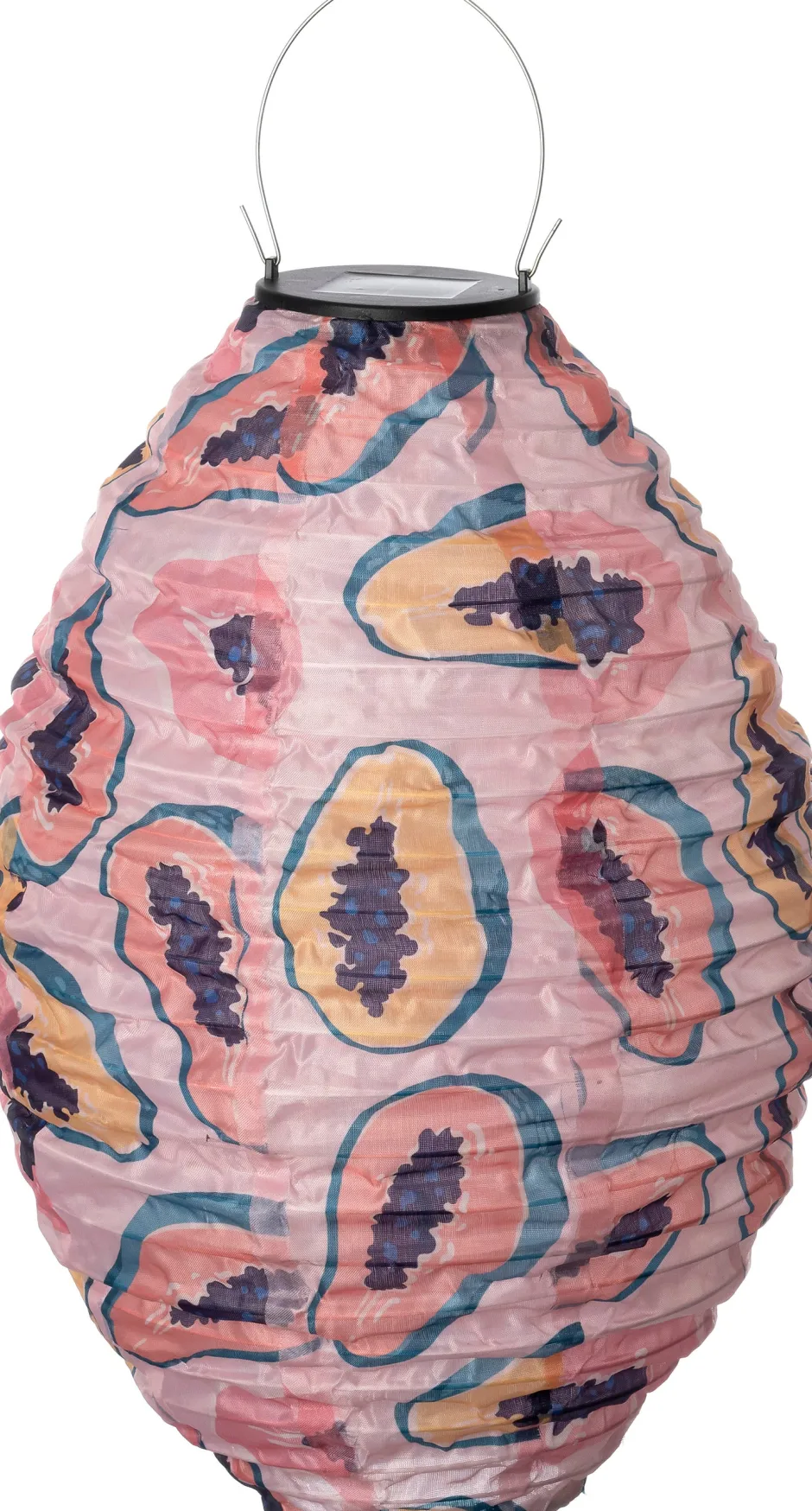 Intratuin Solarleuchte Solis Papaya rosa D 25 H 40 cm| Wandhänger|Solar Gartenleuchten