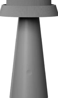 Intratuin Solar-Tischleuchte Pau grau D 14 H 23 cm| Solar Gartenleuchten|Tischleuchten