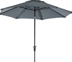 Intratuin Sonnenschirm Trinidad grau 80+UV D 250 cm| Sonnenschirme