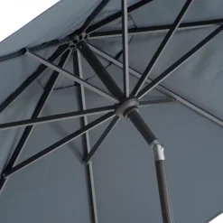 Intratuin Sonnenschirm Trinidad grau 80+UV D 250 cm| Sonnenschirme