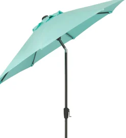 Intratuin Sonnenschirm Trinidad hellblau 80+UV D 250 cm| Sonnenschirme