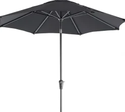 Intratuin Sonnenschirm Trinidad schwarz 80+UV D 250 cm| Sonnenschirme