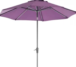 Intratuin Sonnenschirm Trinidad D 250 cm 80+UV violett| Sonnenschirme