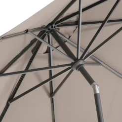 Intratuin Sonnenschirm Trinidad taupe 80+ UV D 250 cm| Sonnenschirme