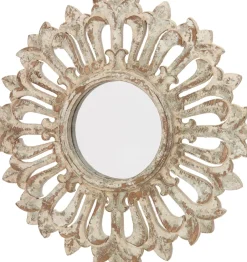 Intratuin Spiegel weiß / grün D 60 cm| Gartenspiegel