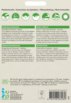 Intratuin Stangenbohne (Phaseolus vulgaris 'Raadsheer type Veense') Samen| Gemüsesamen|Saatgut