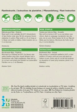 Intratuin Strauchtomate (Solanum lycopersicum 'Maja Origineel') Samen| Gemüsesamen|Saatgut