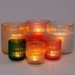 Intratuin Teelichthalter Yi gelb D 9 H 10 cm| Teelichthalter