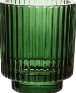 Intratuin Teelichthalter Toby grün D 9 cm H 10 cm| Teelichthalter