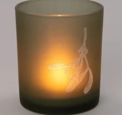 Intratuin Teelichthalter Mat blad grün D 7 H 8 cm| Teelichthalter