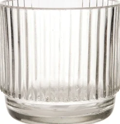 Intratuin Teelichthalter Ties transparent D 12 H 12 cm| Teelichthalter