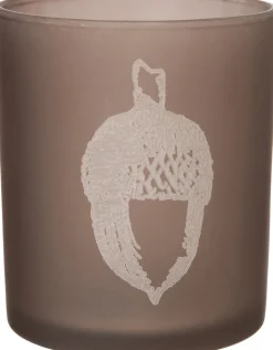 Intratuin Teelichthalter Mat Eichel braun D 7 H 8 cm| Teelichthalter