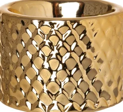 Intratuin Teelichthalter gold 6,5 x 6,5 x 4,7 cm| Teelichthalter