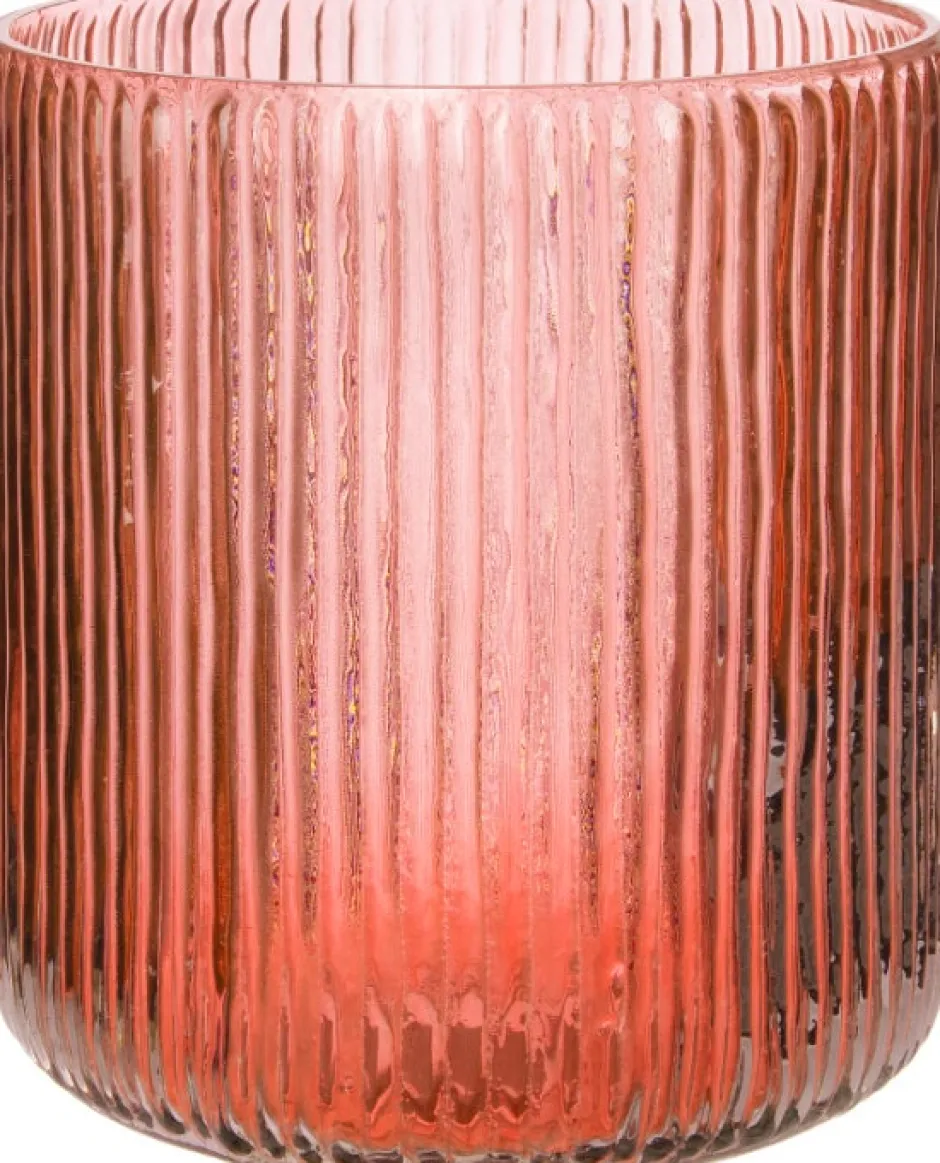 Intratuin Teelichthalter Yi orange D 15 H 17 cm| Teelichthalter