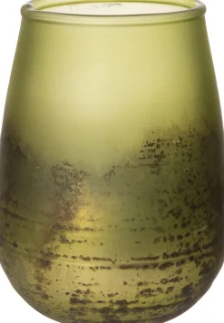 Intratuin Teelichthalter Pom grün D 9 H 16 cm| Teelichthalter