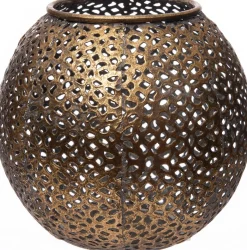 Intratuin Teelichthalter Dana gold D 10 H 8,5 cm| Teelichthalter