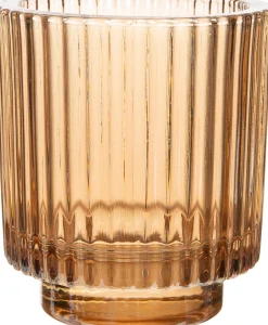 Intratuin Teelichthalter Toby gelb D 9 cm H 10 cm| Teelichthalter