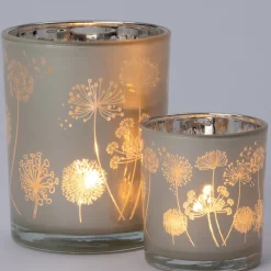 Intratuin Teelichthalter Nels weiß D 7 H 8 cm| Teelichthalter