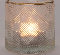 Intratuin Teelichthalter Helder Rauten D 7 H 6,8 cm| Teelichthalter
