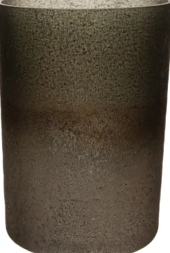 Intratuin Teelichthalter Bo schwarz / grau D 5,5 cm H 8 cm| Teelichthalter