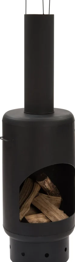 Intratuin Terrassenofen schwarz D 48 H 155 cm| Terrassenöfen & Gartenkamine