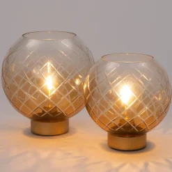 Intratuin Tischleuchte Cansu braun 19 x 19 x 19 cm| Tischleuchten