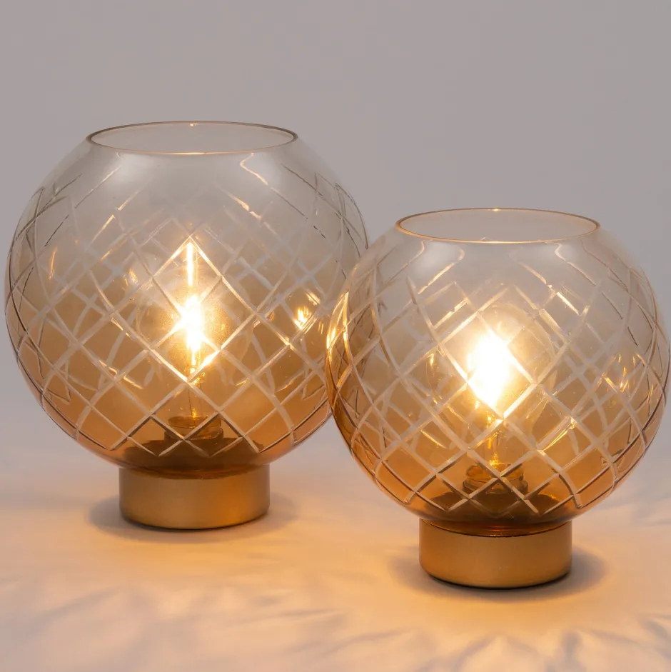 Intratuin Tischleuchte Cansu braun 19 x 19 x 19 cm| Tischleuchten