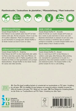 Intratuin Tomaten (Lycopersicon esculentum 'Striped Stuffer' F1) Samen| Gemüsesamen|Saatgut