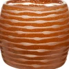 Intratuin Vase Dieke orange D 10 cm H 8,5 cm| Blumentöpfe|Blumentöpfe & Pflanzgefäße