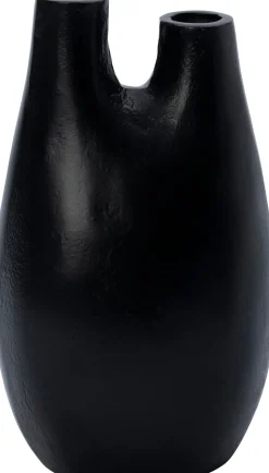 Intratuin Vase Jilly schwarz 14 x 13 x 28 cm| Blumentöpfe & Pflanzgefäße|Vasen & Krüge