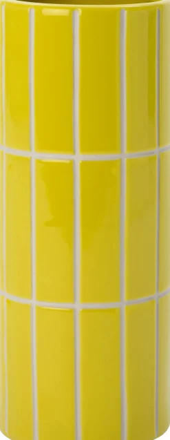 Intratuin Vase Menno gelb D 10,5 H 23 cm| Blumentöpfe & Pflanzgefäße|Vasen & Krüge