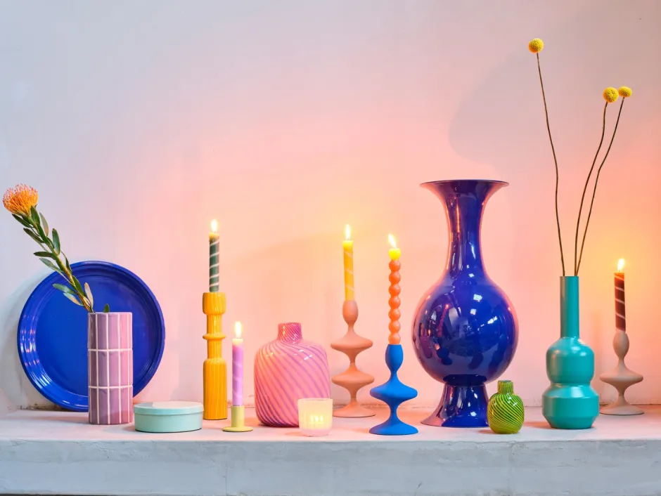 Intratuin Vase Menno lila D 11,9 H 26,2 cm| Vasen & Krüge|Blumentöpfe & Pflanzgefäße