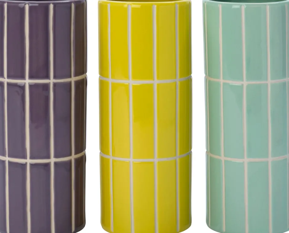 Intratuin Vase Menno lila D 10,5 H 23 cm| Vasen & Krüge|Blumentöpfe & Pflanzgefäße