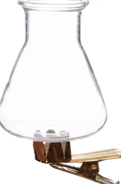 Intratuin Vase mit Klammer transparent BirneD 3,9 H 7,3 cm| Blumentöpfe & Pflanzgefäße|Vasen & Krüge